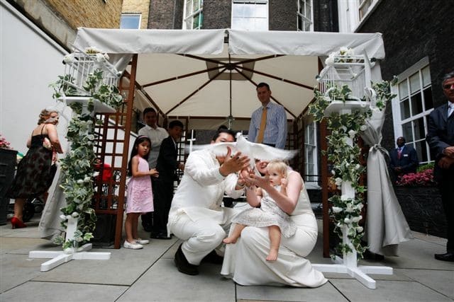 Release doves at wedding cost